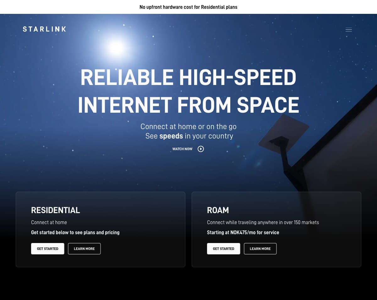 Starlink — Reliable High-Speed Internet From Space