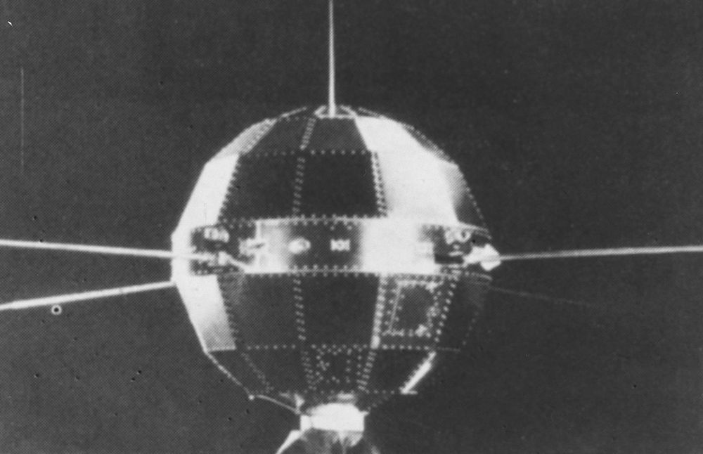 Dongfanghong-1, China's first satellite launched April 24, 1970 from Jiuquan aboard a Long March 1 rocket