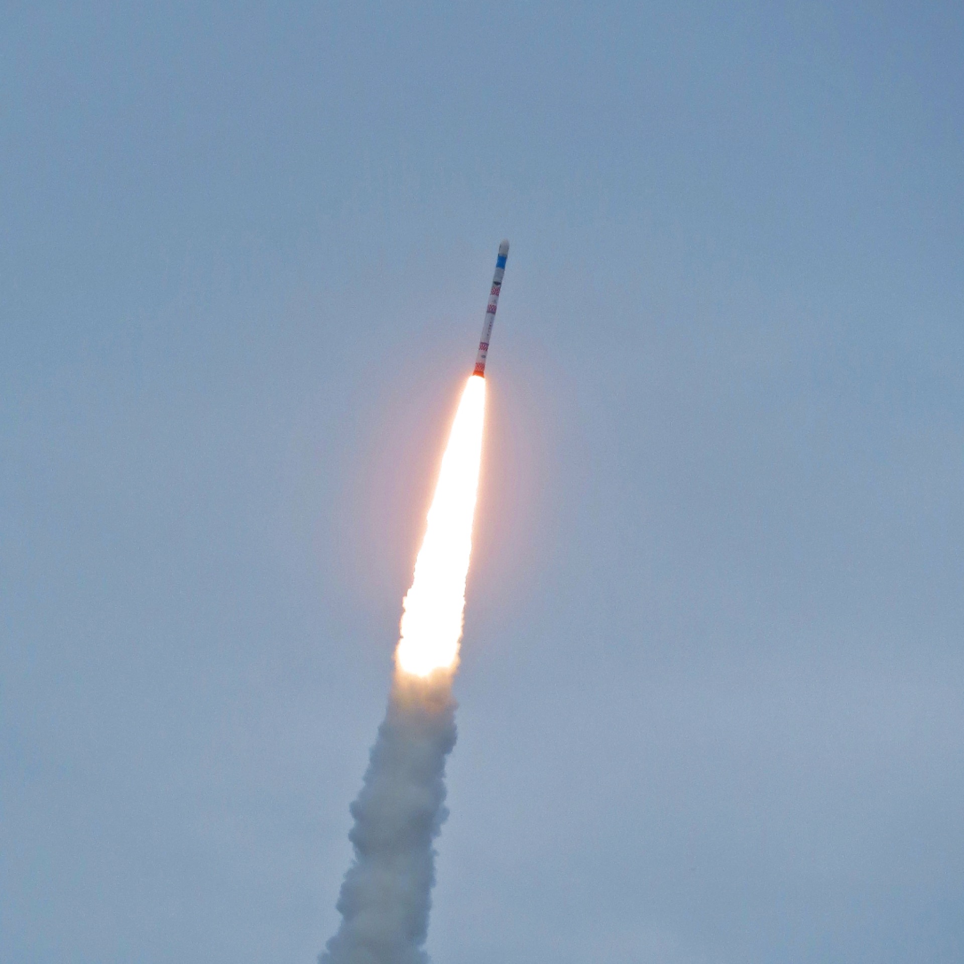 ISRO's Small Satellite Launch Vehicle (SSLV-D1) lifting off from the Satish Dhawan Space Centre