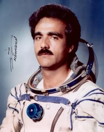 Portrait of Abdul Ahad Mohmand, first Afghan cosmonaut (1988)